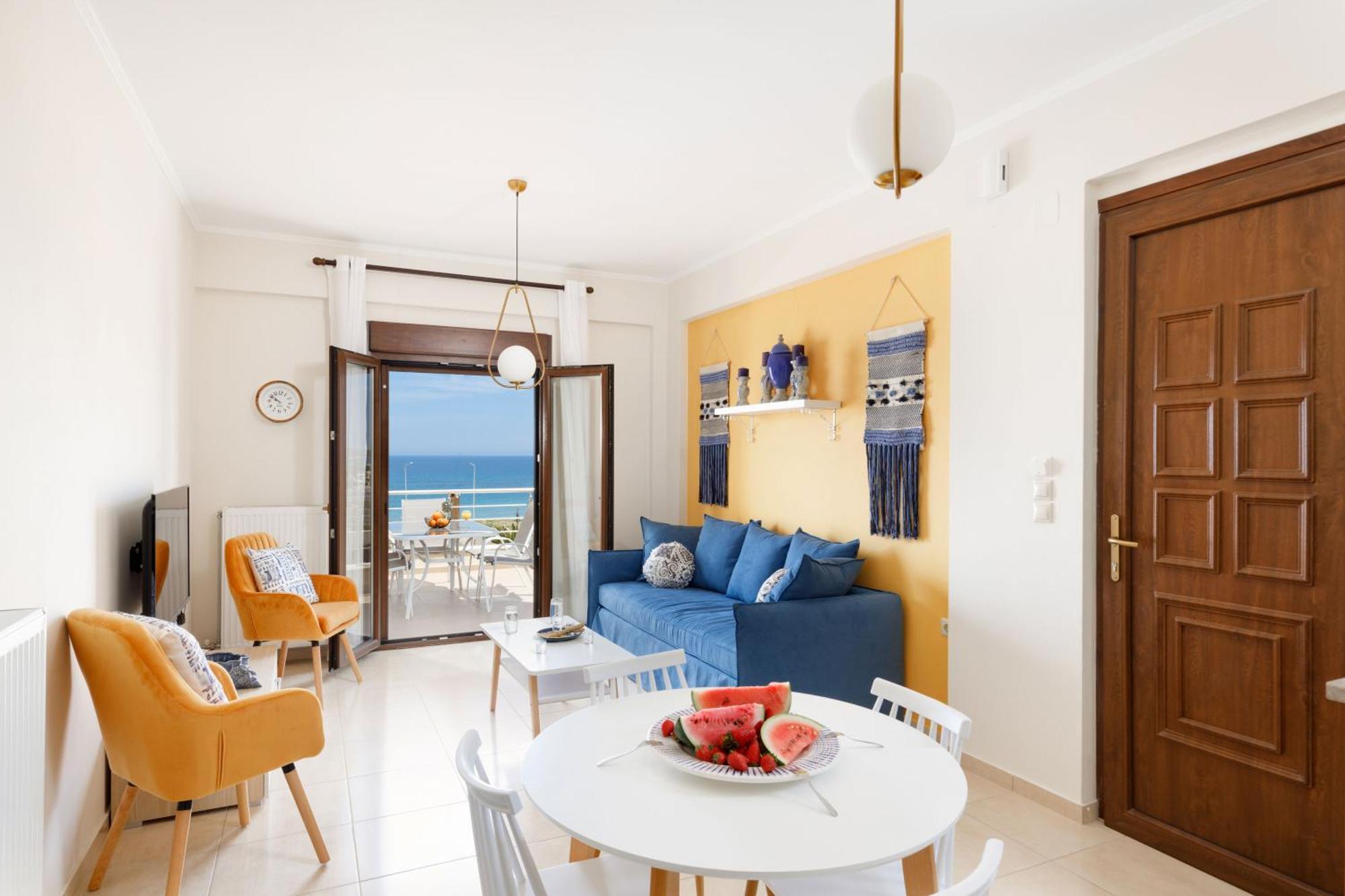 "Peach" - Sea View Maisonette By Sky Hill Resorts Pangalochori Exterior foto