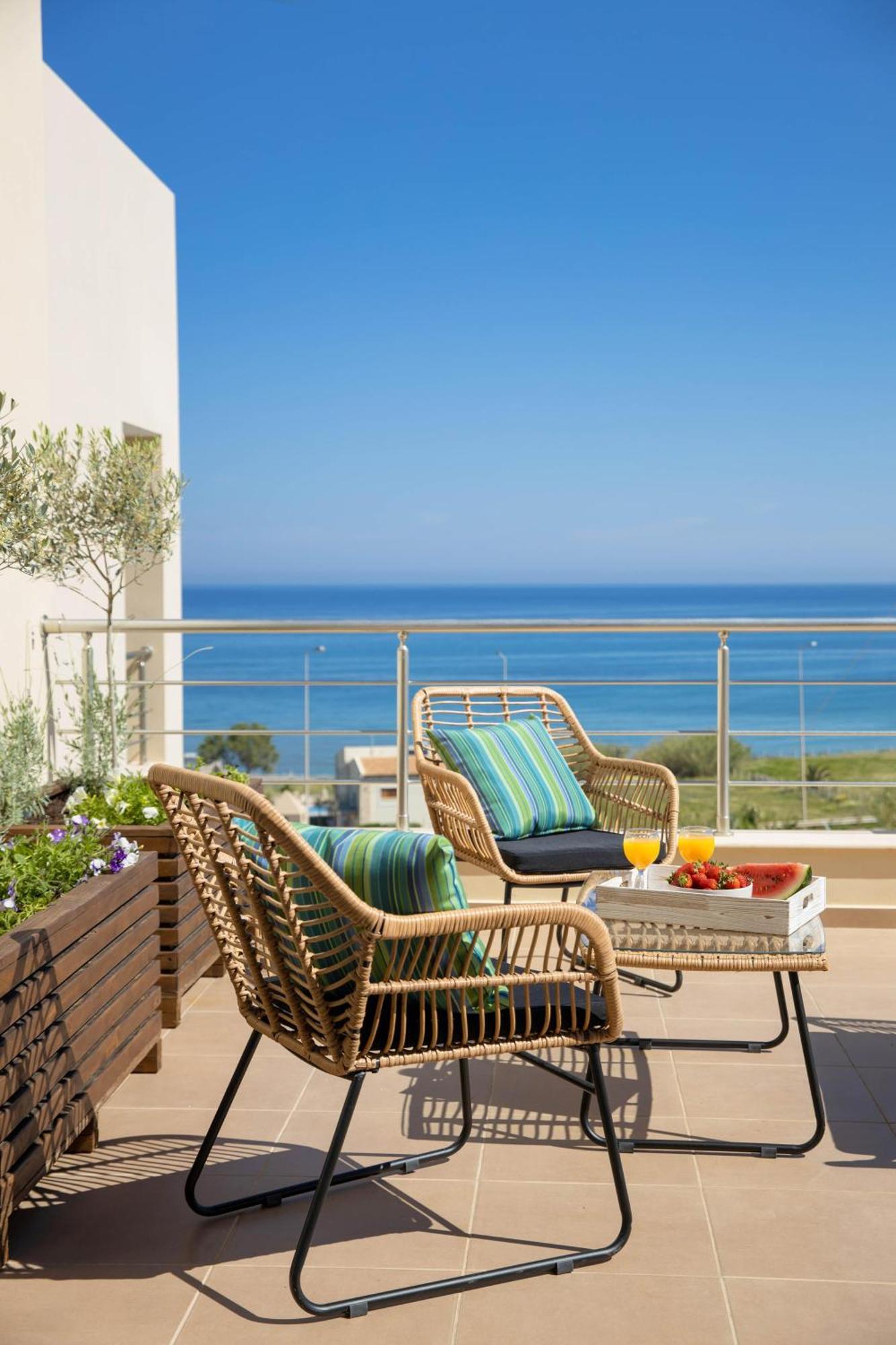 "Peach" - Sea View Maisonette By Sky Hill Resorts Pangalochori Exterior foto